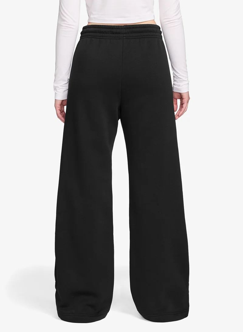 Nike Nsw Phoenix Fleece High-Rise Logo Wide-Leg Sweatpants