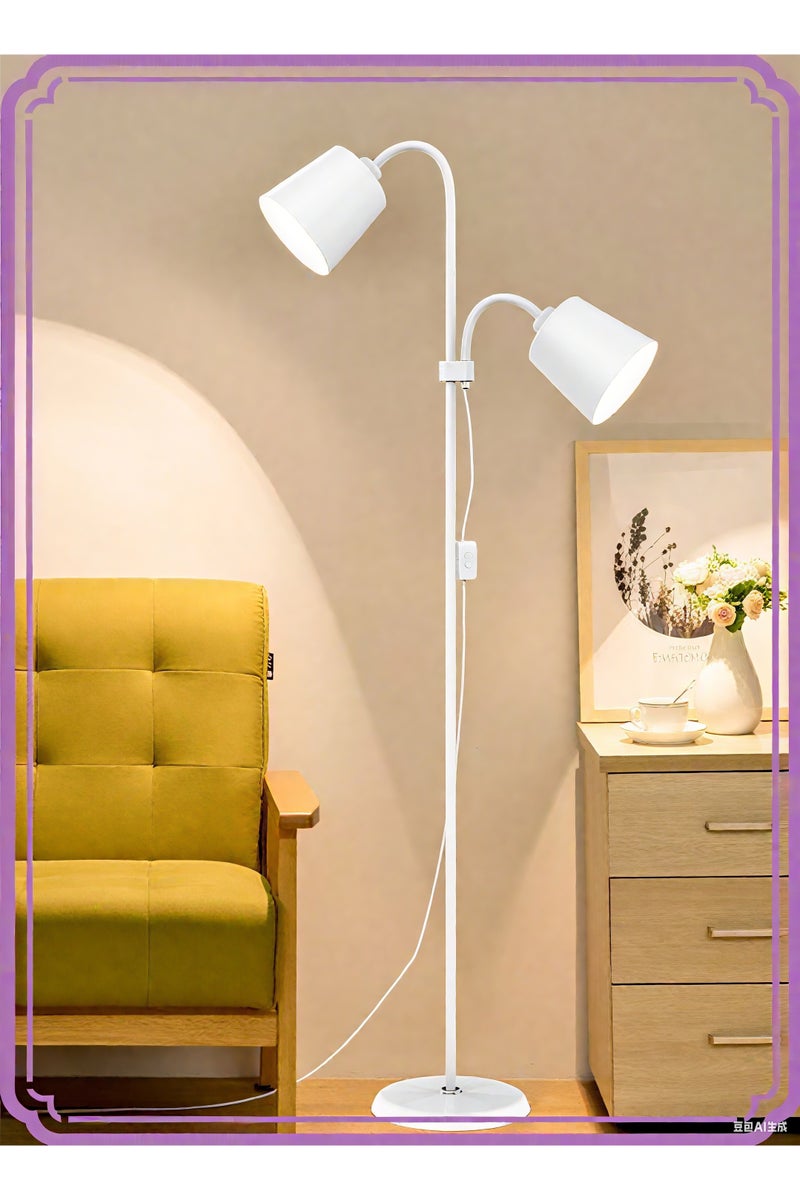 APEX LED Floor Lamp with Double Lights, Vertical Ground Lamp With Adjustable Reading Light, Standing Light for Living Room, Bedroom, Office - Image 2