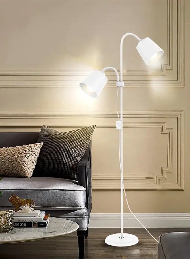 APEX LED Floor Lamp with Double Lights, Vertical Ground Lamp With Adjustable Reading Light, Standing Light for Living Room, Bedroom, Office - Image 4