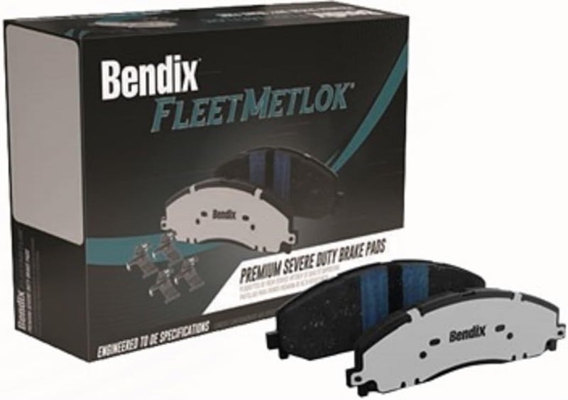 Bendix Fleet Metlok MKD757FM Semi-Metallic Rear Brake Pads for Ford Excursion 2005-2000, F-250 Super Duty 2004-1999, F-350 Super Duty 2004-1999 - Image 1