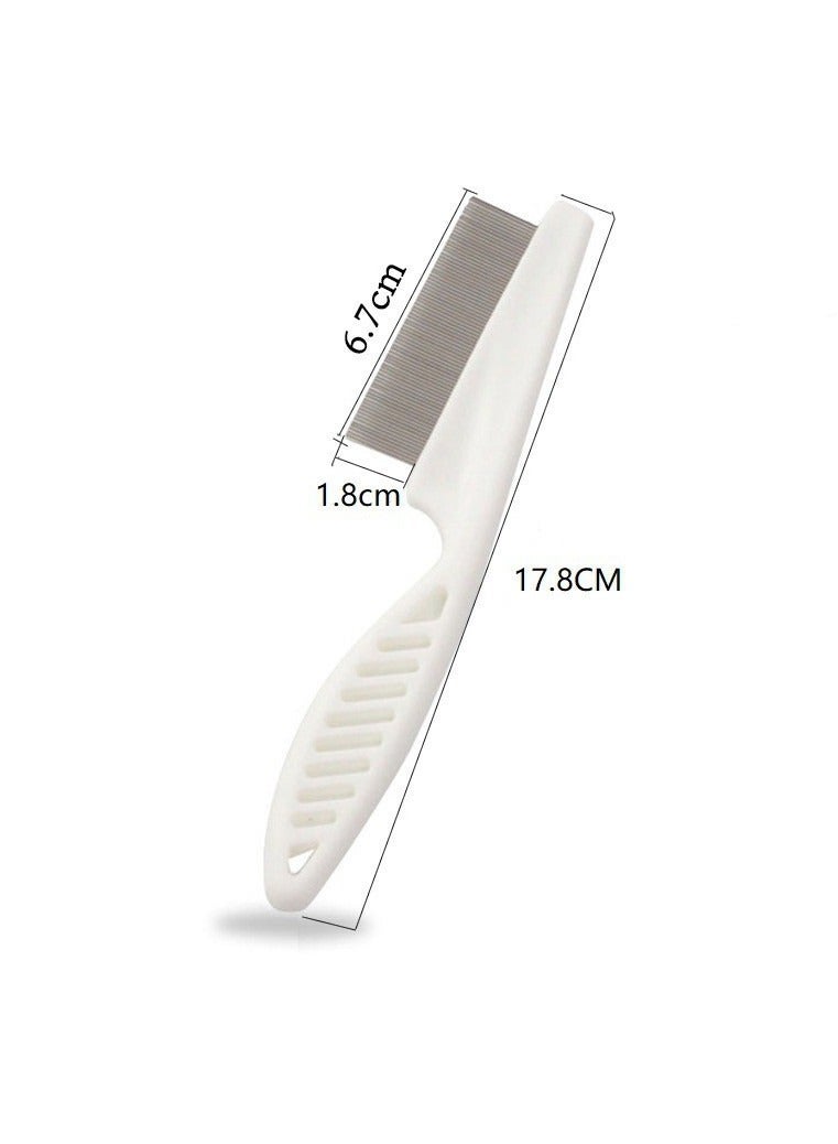 Generic Lice Combs, Stainless Steel Fine Tooth Comb Lice Comb Professional Head Lice Nit Removal Hair Comb for Kids Adults Pets Dog Long/Short Hair（white）  - Image 2