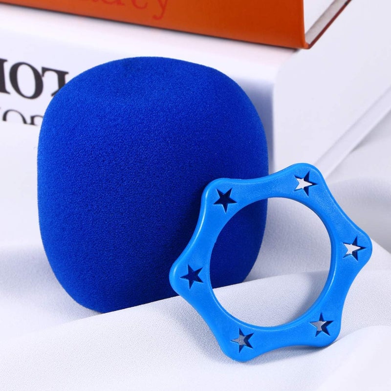 comfrt Wireless Microphone Handheld Microphone Windscreen Foam Cover and Anti- Roll Device Rubber Wireless Slip Holder Stand Roller Mic Microphone Covers - Image 2
