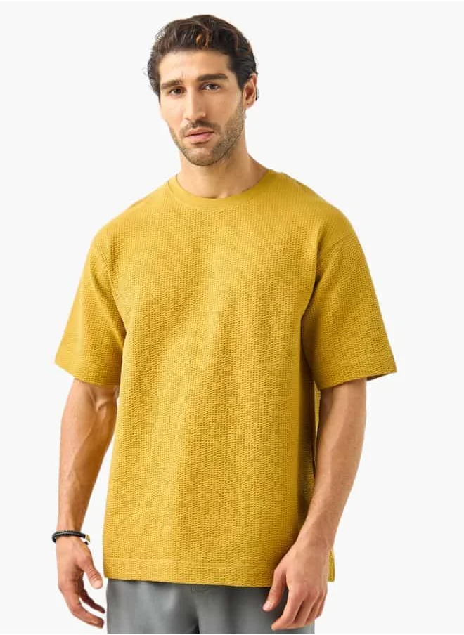 Iconic Relax Texture Tee For Male