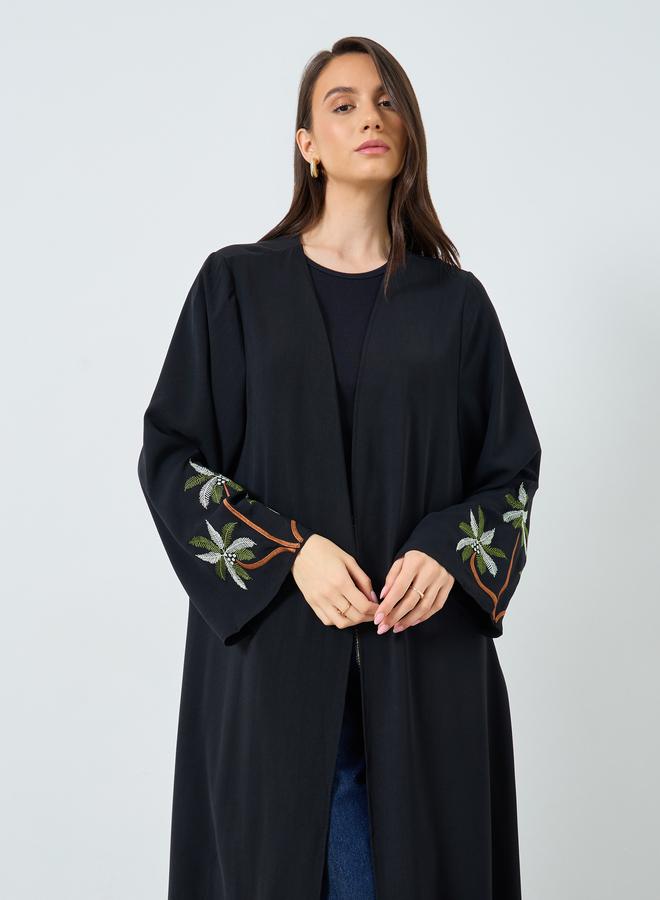 تايك تو عباية مفتوحة بأكمام مطرزة - Image 3