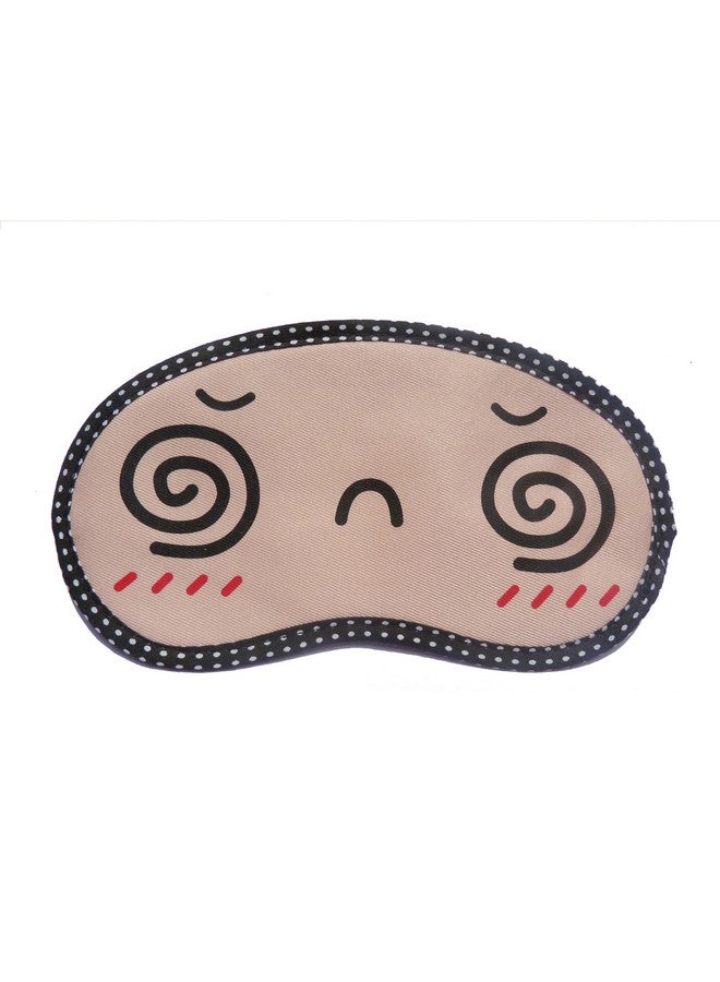 Jenna Red Dot Spiral Cartoon Face Sleeping Eye Mask (Pack Of 2) - Image 3