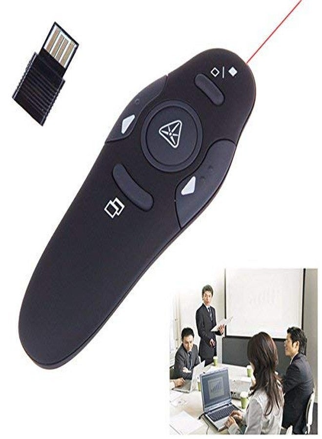 MICROWARE 2.4GHz Wireless Remote Control Presenter Presentation USB Laser Pointer Pen Receiver, PPT Clicker - Image 4
