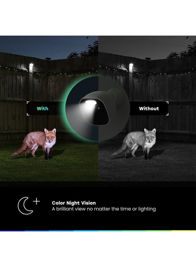 Chamberlain myQ Outdoor Battery Camera | 2K Camera, Color Night Vision, Spotlight, Motion Alerts, Live View with Two-Way Talk, Wireless, Weather-Resistant, Outdoor, White - Image 2