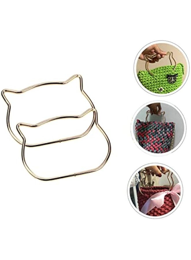 2 Pairs DIY Cat Ear Handle Chain Belt Metal Frame  - Image 2