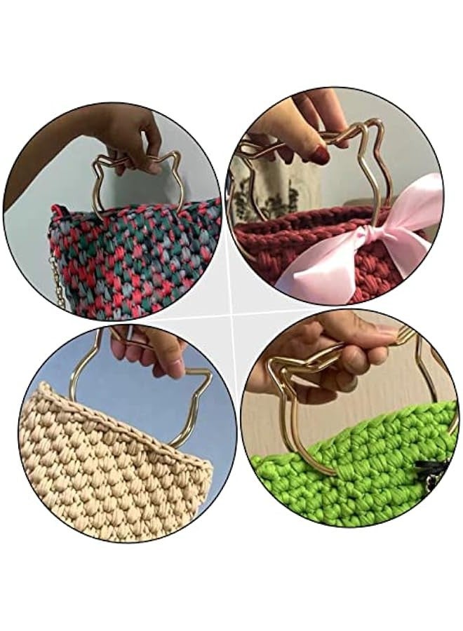 2 Pairs DIY Cat Ear Handle Chain Belt Metal Frame  - Image 4