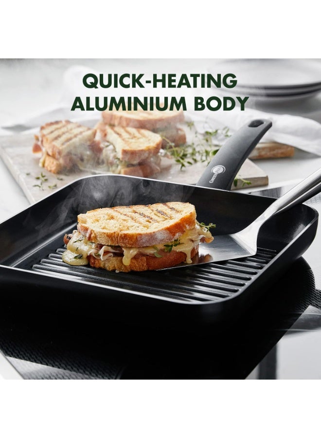 جرين بان GreenPan Cambridge Infinity Non-Stick Grill Pan 28 CM - Image 2