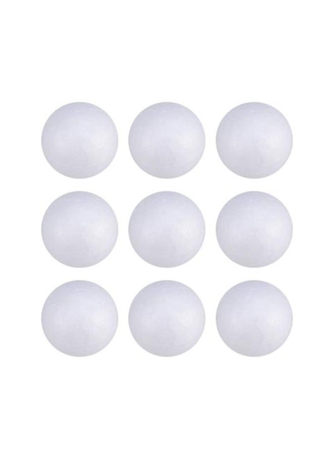 100Pcs Foam Craft Balls Smooth Styrofoam Balls Round Polystyrene Balls DIY Modeling Art Projects Christmas Decoration (Solid 3cm)