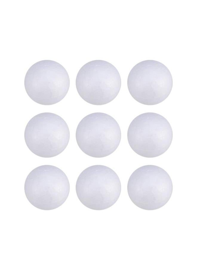 100Pcs Foam Craft Balls Smooth Styrofoam Balls Round Polystyrene Balls DIY Modeling Art Projects Christmas Decoration (Solid 3cm)