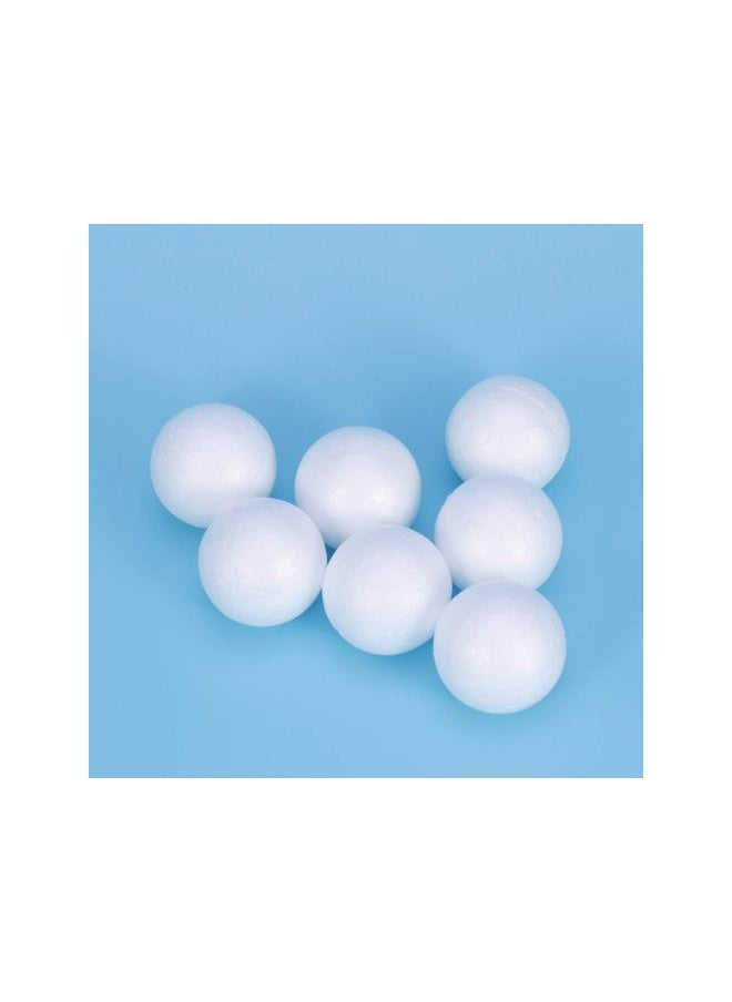 100Pcs Foam Craft Balls Smooth Styrofoam Balls Round Polystyrene Balls DIY Modeling Art Projects Christmas Decoration (Solid 3cm)