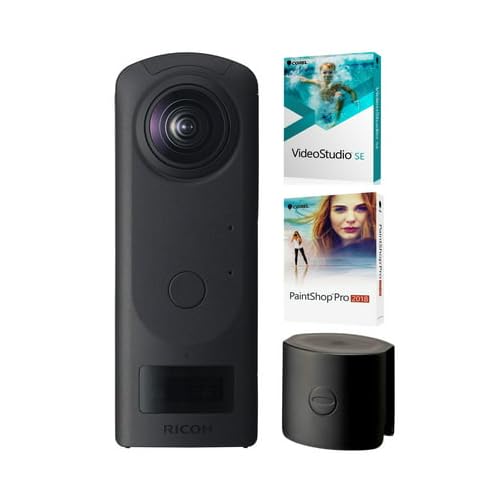 Ricoh Theta Z1 360 Camera with 51GB Internal Storage Bundle with Lens Cap and Photo and Video Suite Software Kit 3 Items