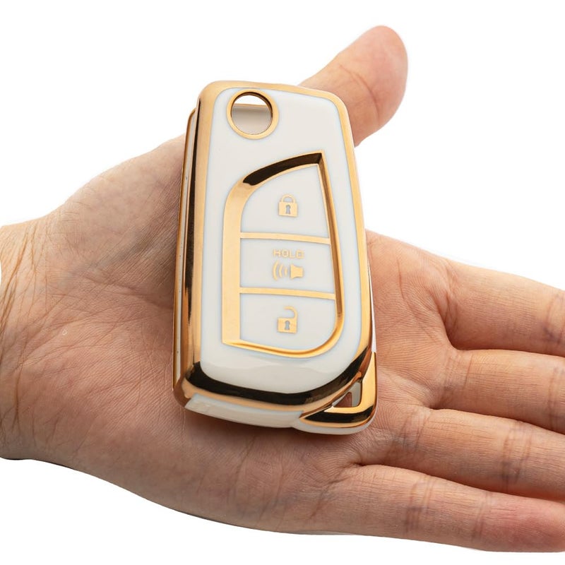 Tautrophen Key Fob Cover Case Shell Protector for Toyota RAV4 LE CHR - Image 3