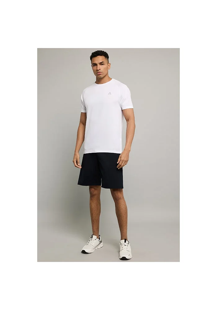 أر أند بي Logo Detail Active T-Shirt with Crew Neck and Short Sleeves