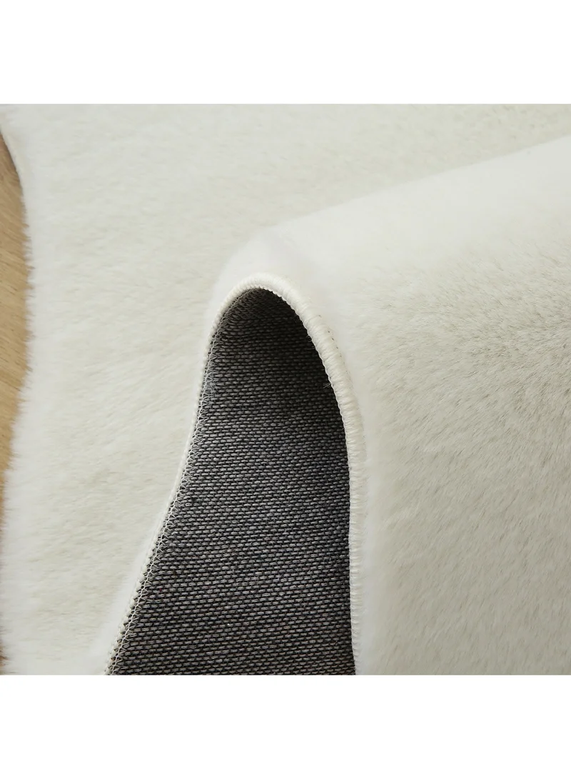 Home Box Fau x Rabbit Fur Shaped Rug 70 x 230 cm
