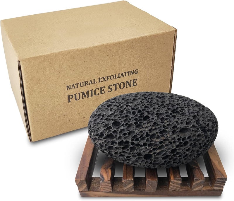 Pumice Stone for Foot Natural Earth Lava Shower Pumice Stone Black Exfoliating Rock for Feet Pedicure Rocks Stone for Skin Scrubber Pedicure Exfoliator Tools Scrubber Health Foot Care