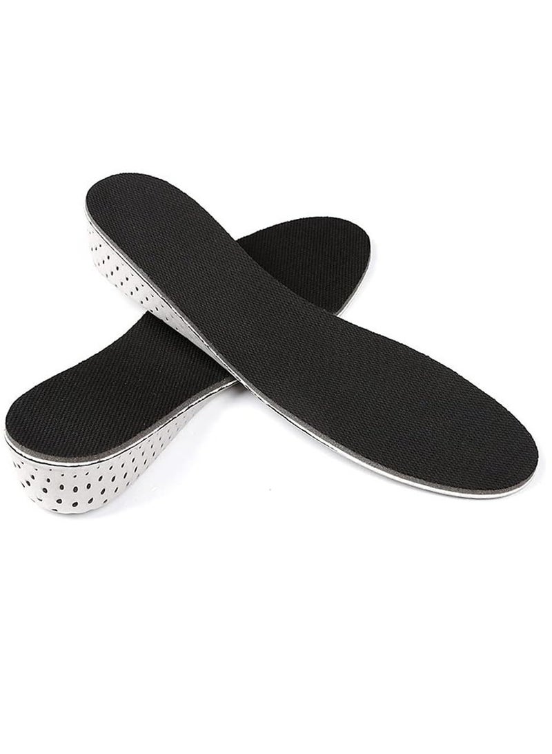 1 Pair Height Increase Insole Memory Foam Shoe Inserts Unisex Invisible Height Increase Insoles Full Length Height Increasing Inserts Heel Lifting Insert Shoe Pads Elevator for Men Women 4.3 CM