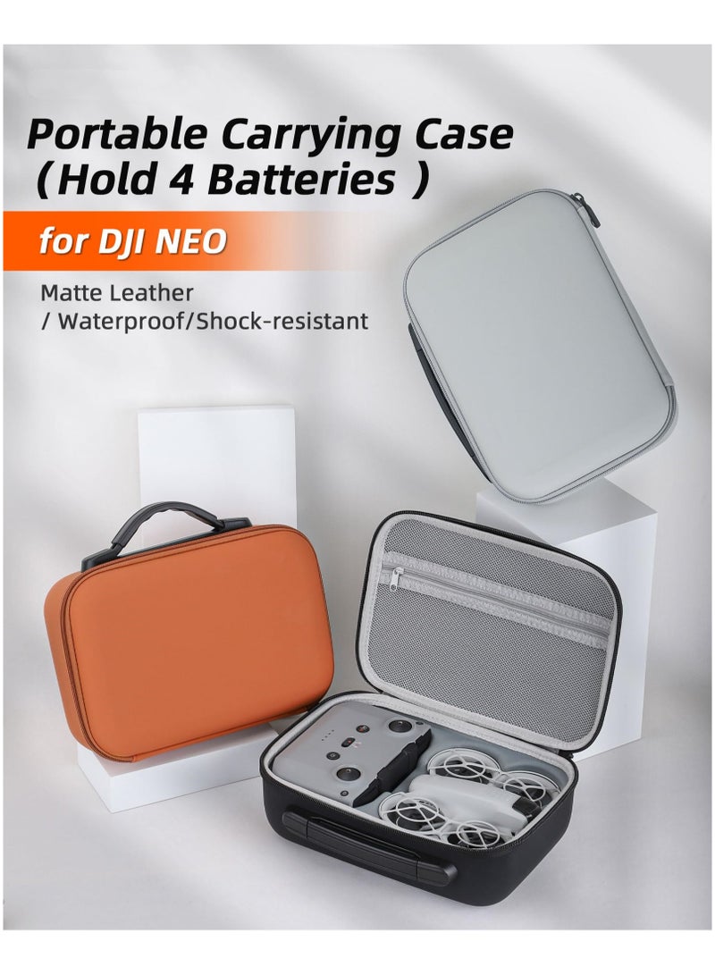 Carrying Case For DJI NEO Porable Travel Storage Bag for DJI NEO Drone Aceessories (for DJI NEO Fly More Combo -Gray)  - Image 3