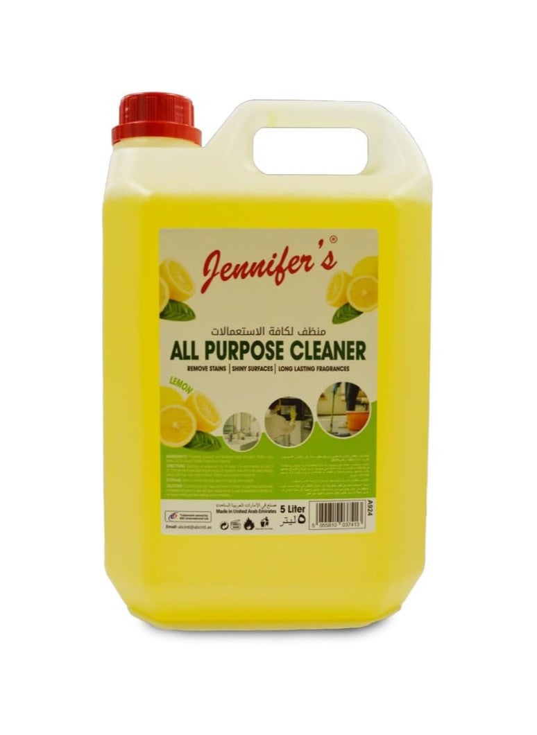 Jennifer's All Purpose Cleaner Lemon 5L  - Image 1