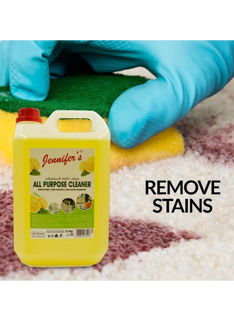 Jennifer's All Purpose Cleaner Lemon 5L  - Image 2