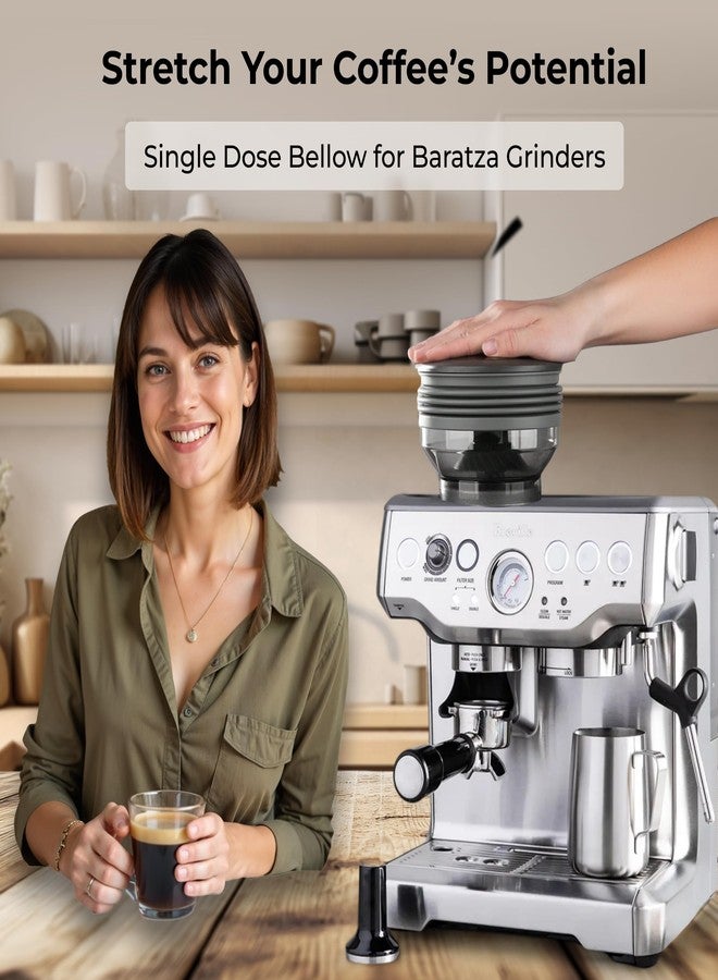 Skywin Silicone Single Dose Hopper Bellow (6 x 6 x 2 Inches), Compatible with Breville Coffee Grinders, Prevents Old Coffee Grounds From Staying in Grinder - Image 3