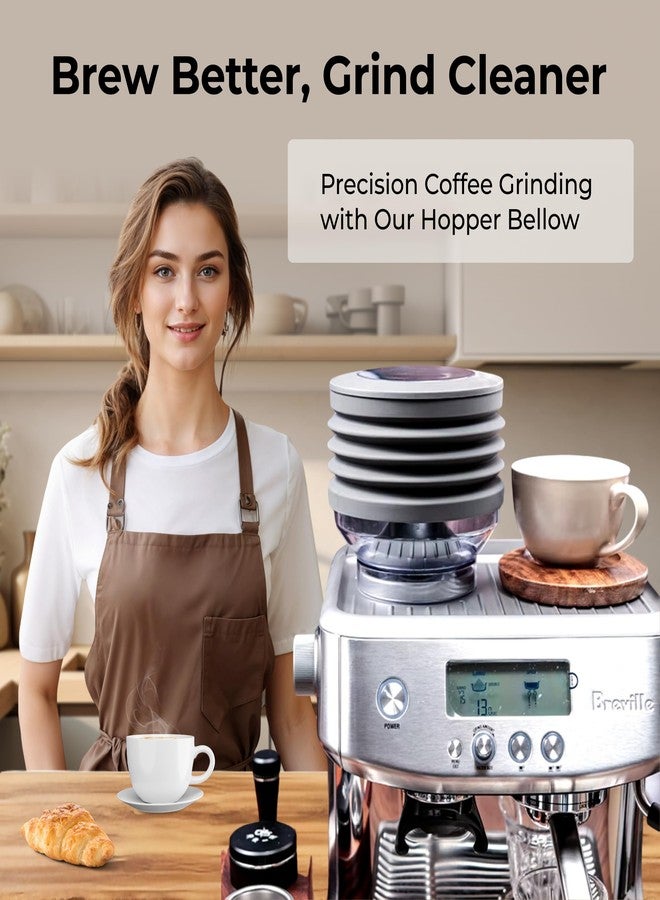 Skywin Silicone Single Dose Hopper Bellow (6 x 6 x 2 Inches), Compatible with Breville Coffee Grinders, Prevents Old Coffee Grounds From Staying in Grinder - Image 5