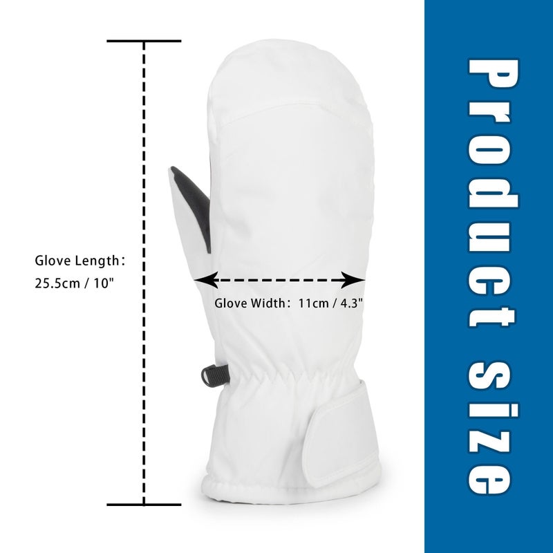 CXQRR Waterproof Ski Mittens Ski Glove for Women Men Youth Winter Cold Weather Snow Gloves with Hands Warmer - Image 4
