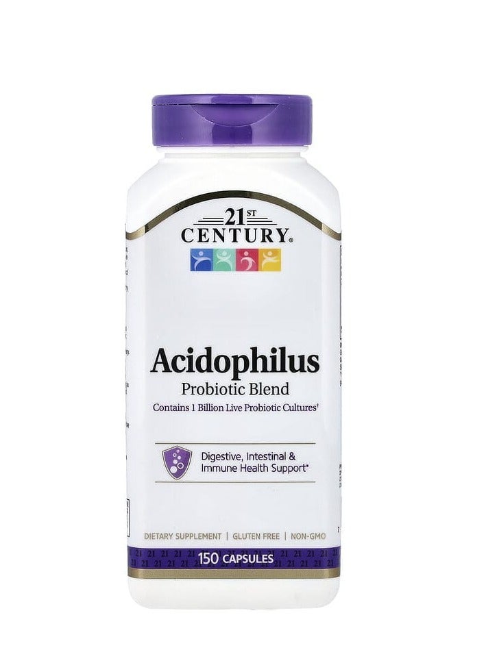 21st CENTURY Acidophilus Probiotic Blend 150 Capsules  - Image 1
