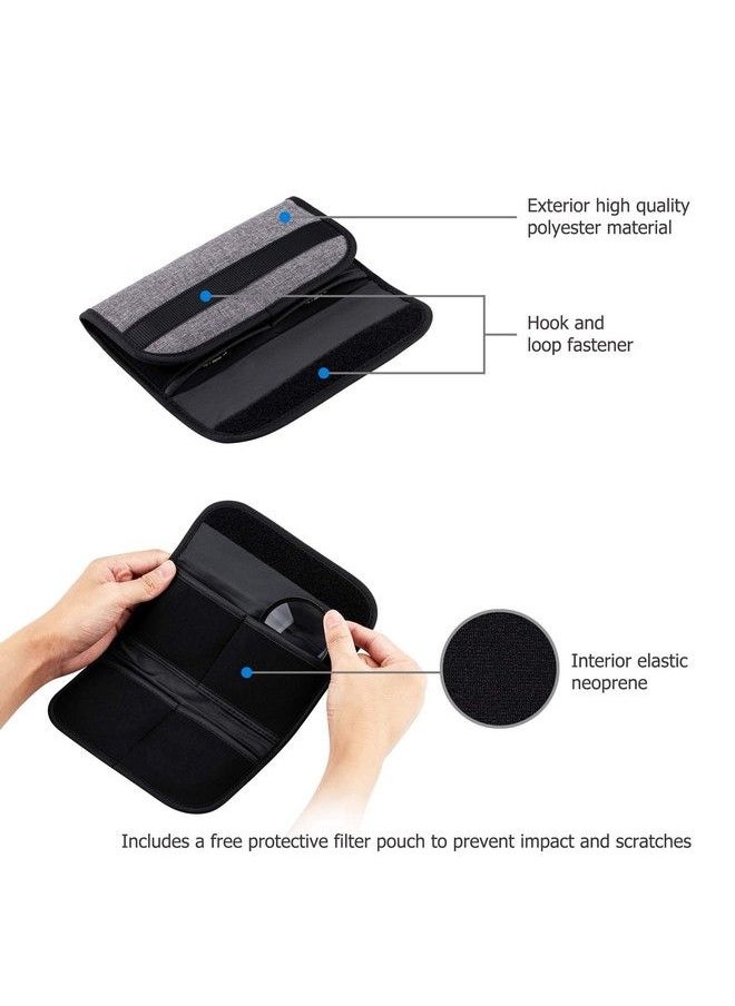 JJC - 58Mm Macro Closeup Filter Set (+2 +4 +8 +10) Macro Filter Accessory With Lens Filter Pouch For Canon Rebel T8I T7I T6I T7 T6Eos 90D 80D 77D With Canon Efs 1855Mm F 3.55.6 Is Stm Lens - Image 1