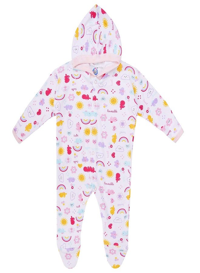 MAGIC TOWN Babyneeds New Born Baby Multi-Color Long Sleeve Cotton Sleep Suit Romper for Boys and Girls Set of 2 - Image 2