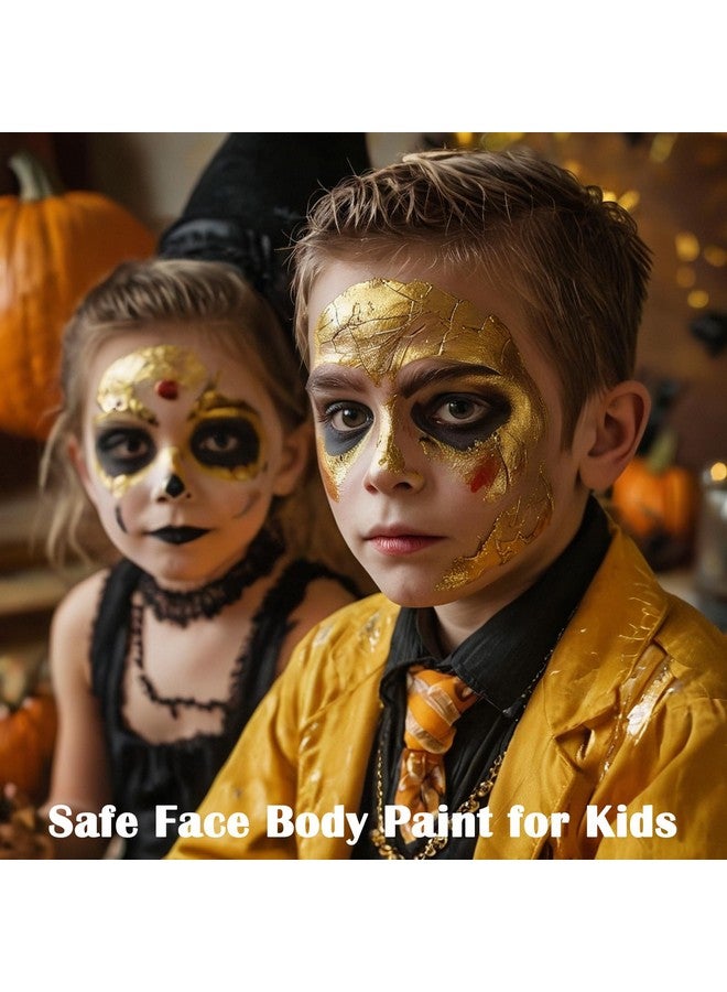 MEICOLY MEICOLY Cream Metallic Gold Face Body Paint,2.37Oz Large Tube Water Based Full Body Paint for Adults and Children,Professional Gold Face Paint for Halloween Stage SFX Special Effects Cosplay Makeup - Image 5