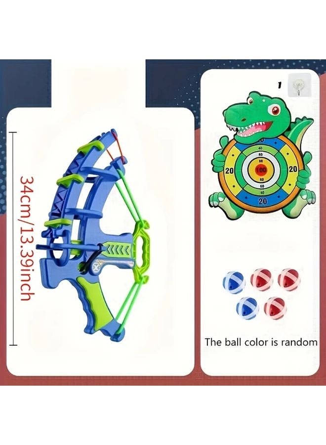 Dinosaur Sticky Ball Target Set Interactive Game For Kids Safe Materials Multiple Modes - Image 3
