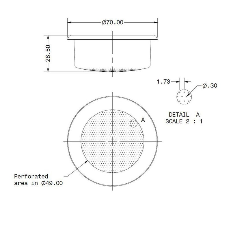 IMS Competition E-61 Precision Filter Ridgeless Basket 18/22 g - B70 2TC H28.5 E by - Image 3