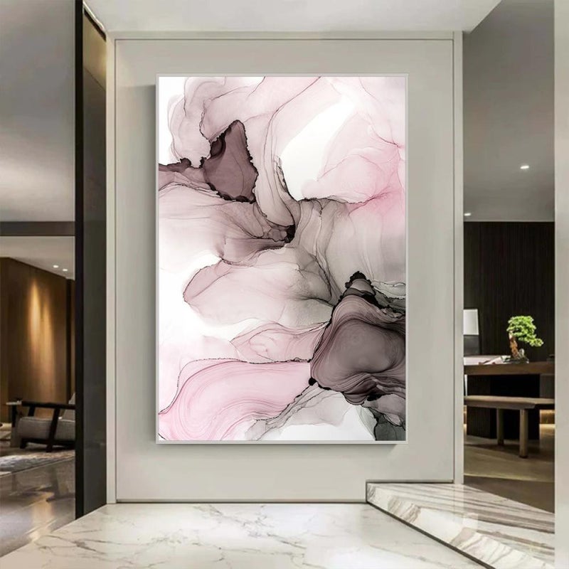 Marktna One canvas print in an abstract art design with a hollow frame, measuring (50×70) - Image 3