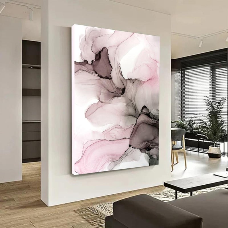 Marktna One canvas print in an abstract art design with a hollow frame, measuring (50×70) - Image 2