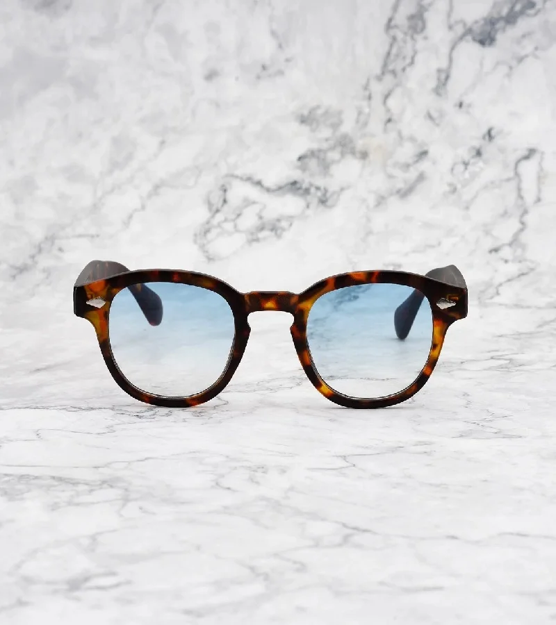 Explicit Poets Explicit Poets Unisex JOHNNY TORTOISE Tortoise - Gradient Blue Stylish Sunglasses, 2EP7