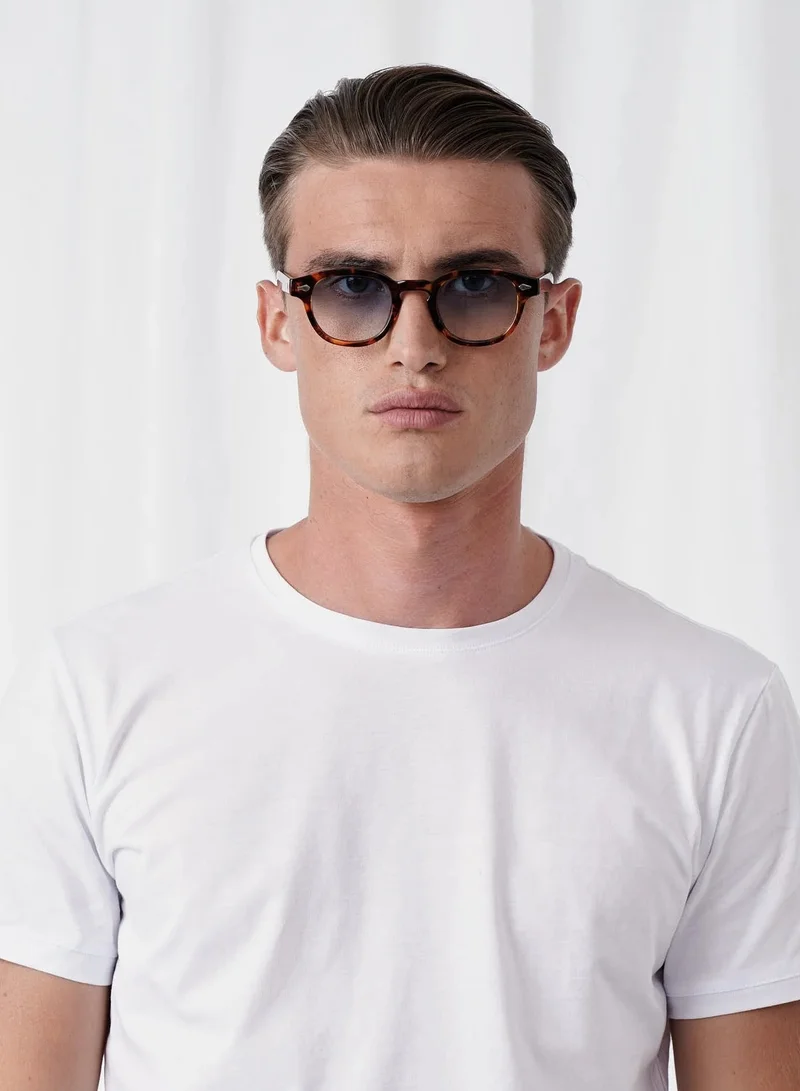 Explicit Poets Explicit Poets Unisex JOHNNY TORTOISE Tortoise - Gradient Blue Stylish Sunglasses, 2EP7