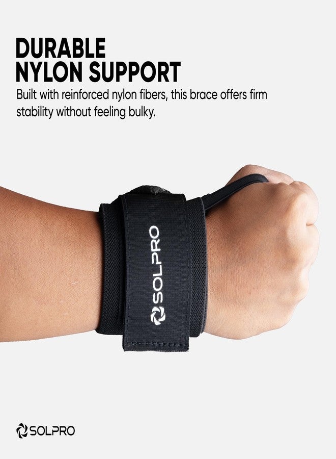 Solpro Savage Weight Lifting Wrist Support | Advanced Wrist Support for Powerlifting & Strength Training (Black/Grey) - Image 4
