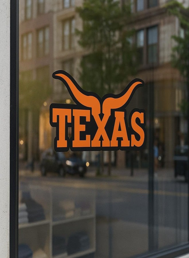Texas Longhorn Bumper Sticker – Funny Retro TX Decal for Hydroflask, Laptop, Car, or RV | Vintage Lone Star State Gift for Texans, Adults & Kids (Large 5") - Image 4