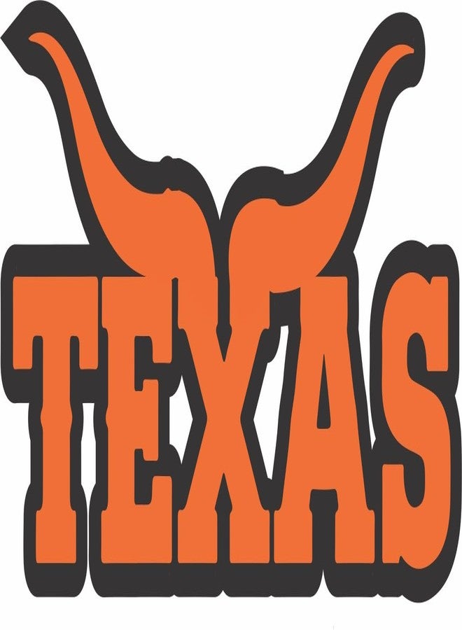 Texas Longhorn Bumper Sticker – Funny Retro TX Decal for Hydroflask, Laptop, Car, or RV | Vintage Lone Star State Gift for Texans, Adults & Kids (Large 5") - Image 1
