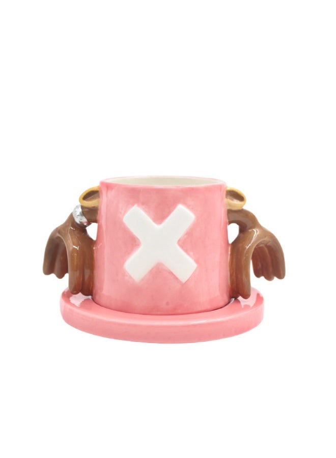 Beauenty Cartoon straw hat coffee cup-Qiao Ba 