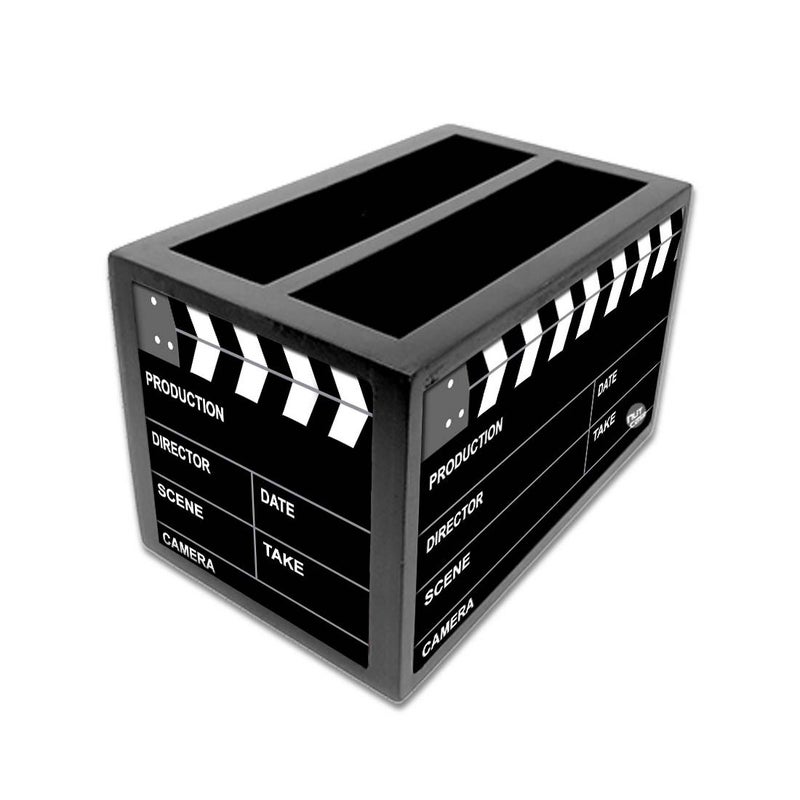 Nutcase Designer Wooden Remote Control Holder Stand Organizer Caddy for TV/AC Remotes-Multipurpose Desk Organiser-6�x4�x4�- Filmy - Image 5