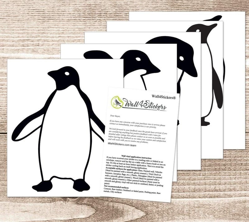 wall4stickers Penguins jumping flying funny Vinyl Wall Sticker Decor Decal Mural Kitchen Pets - Image 4