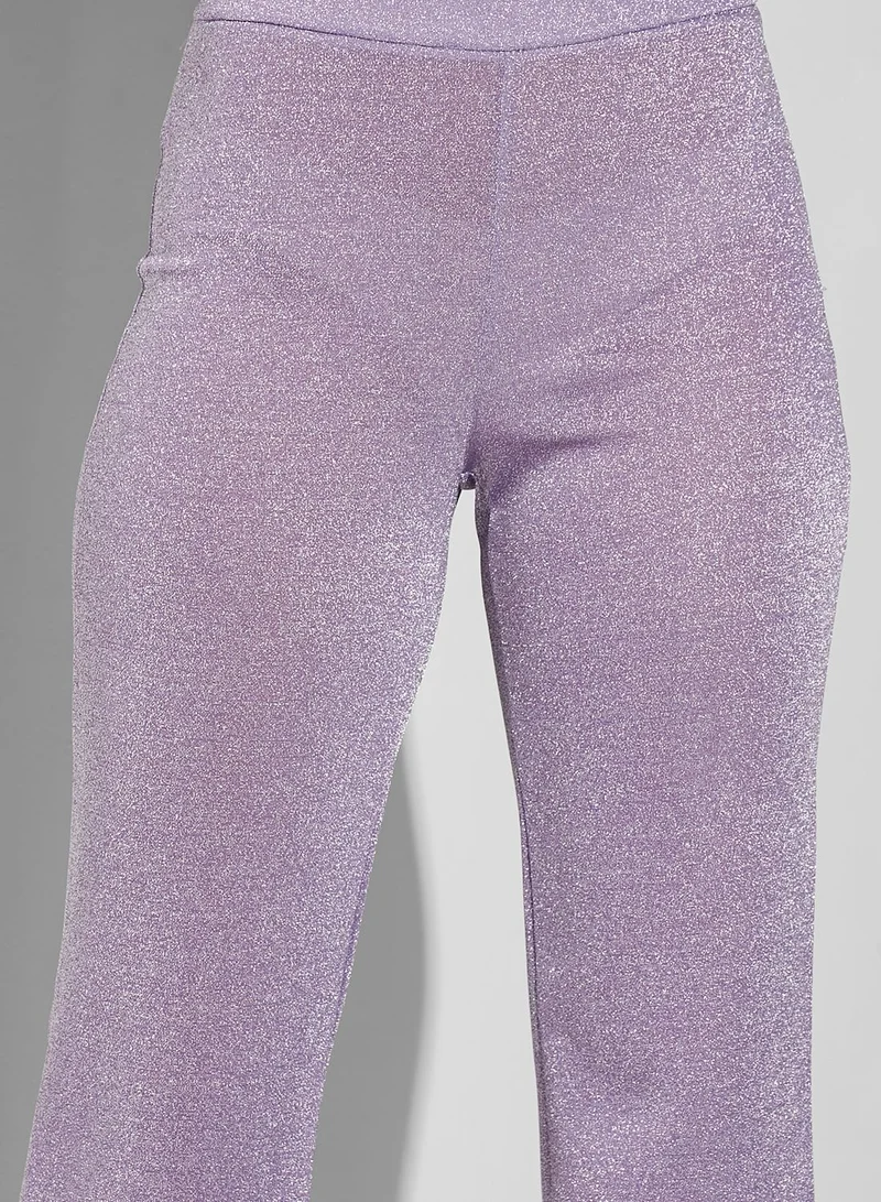 Namshi x Shimmer Flared Pants