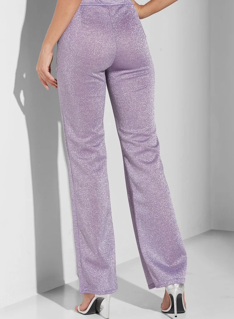 Namshi x Shimmer Flared Pants