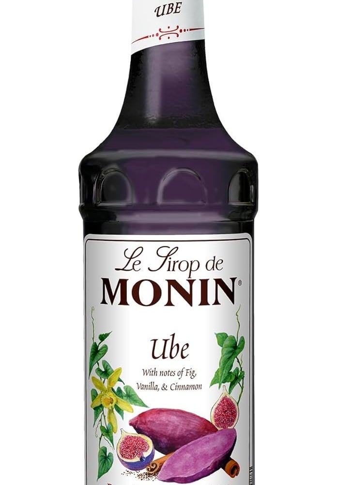Monin Ube Blend Syrup - Premium Gourmet Syrup with Fig, Vanilla & Cinnamon Notes - 750 mL - Image 1