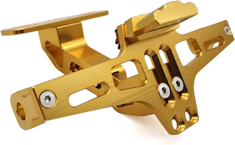 QASULER Motorcycle Rear License Plate Mount Holder - Image 1