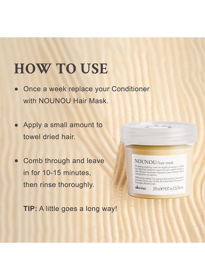 Davines Nounou Hair Mask, 8.87 Fl Oz (Pack of 1) - Image 3